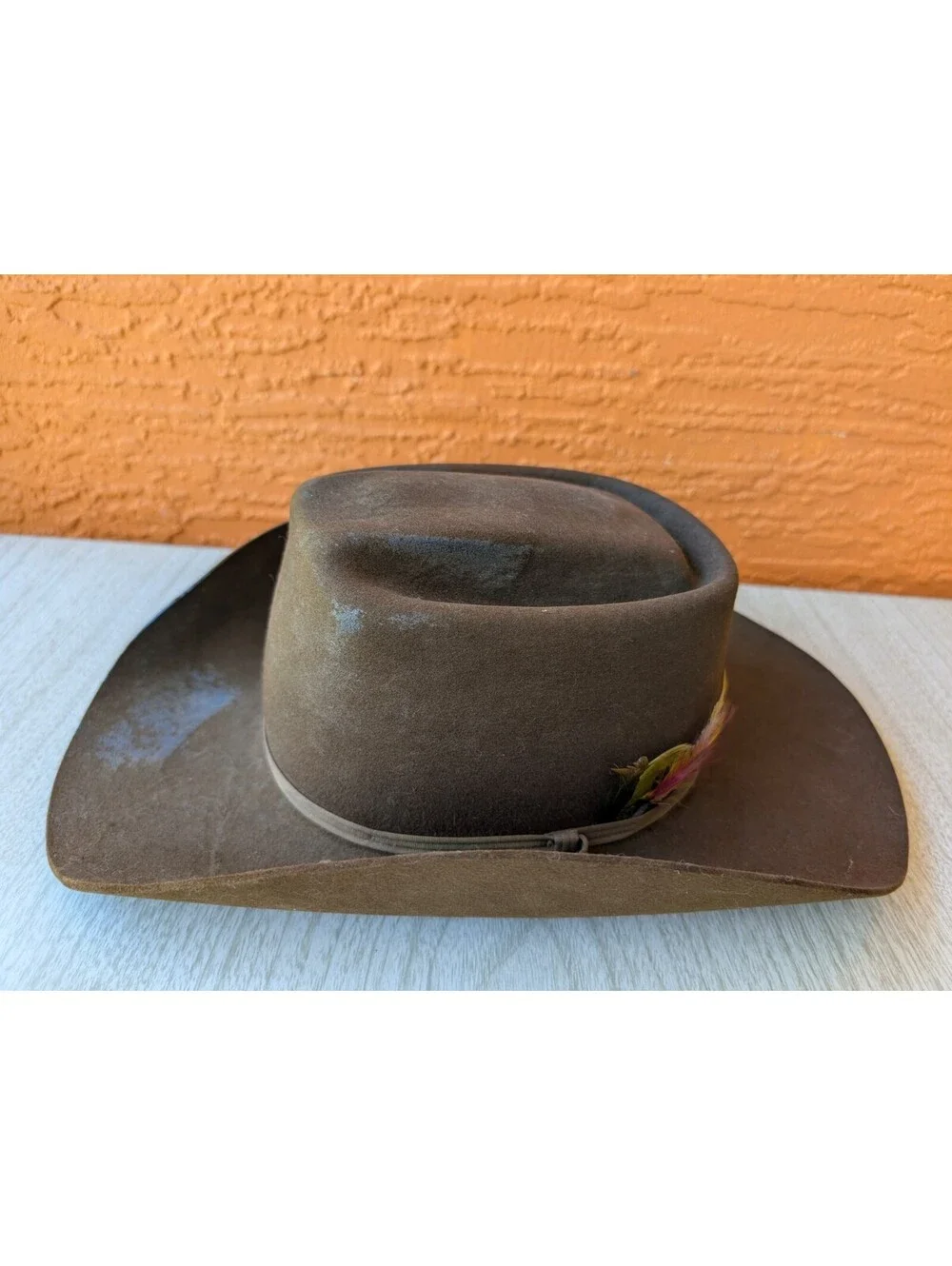 Vintage The Westerners Missoula MT Brown Felt Western Cowboy Hat Size 7–7 1/8...